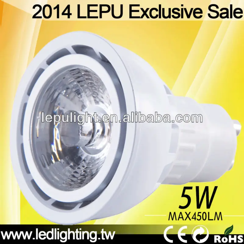 Free shipping CRI>85 2700K Sharp led gu10 5w dimmable spotlight 3000k