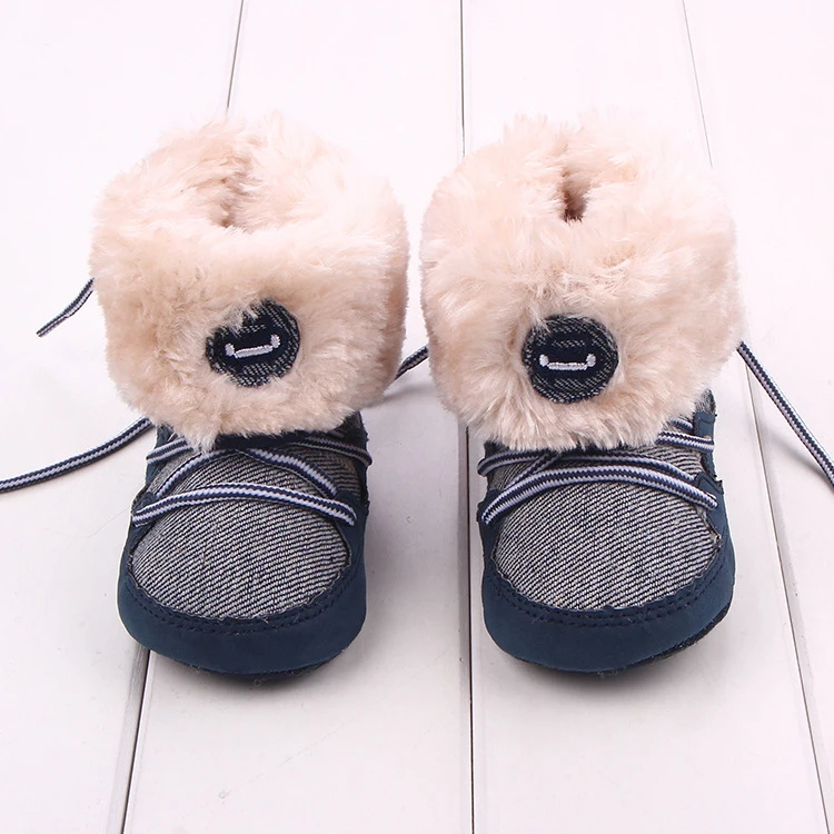 Теплые зимние сапоги для маленьких мальчиков обувь для новорожденных пинетки для новорожденных флисовая обувь для девочек, подарки для детей
