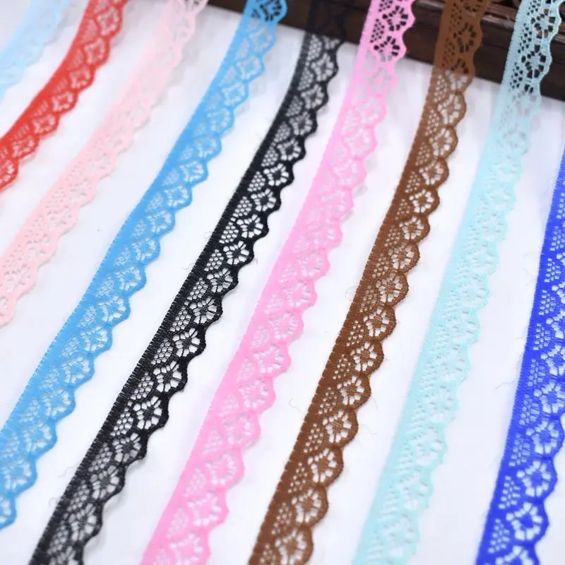 Lace Fabric Lace Ribbon Lace Garment Accessories Lace Sewing Supplies Lace Accessories Lace Sewing Accessories Clothing Accessories 10Yard lace trimming ribbon 14mm width african white cotton for DIY sewing embroidery home clothing