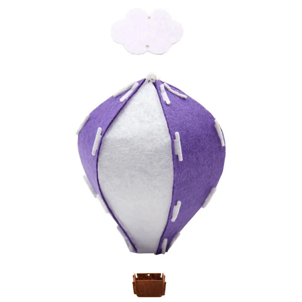 1 Набор, сделай сам, цветной нетканый воздушный шар, фонарь, гирлянда для дома, свадьбы, дня рождения, вечеринки, декор для детской комнаты, подвесные принадлежности - Цвет: Purple White