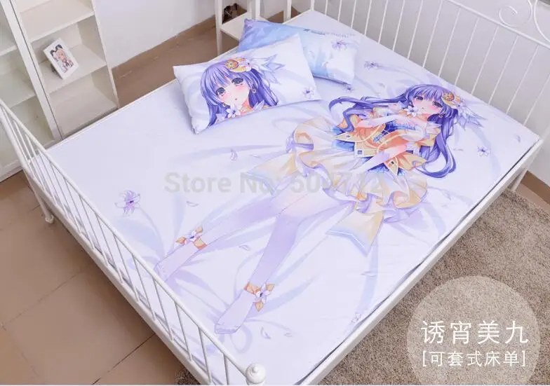 Японский аниме мультфильм дата а Live Izayoi Miku молочный Шелковый наматрасник