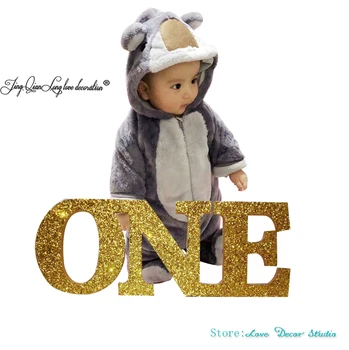 

ONE Sign First Birthday Sign in Glitter First Birthday Birthday Decor in Glitter One Letters