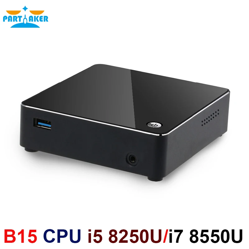 [Intel Core i7 8550U i5 8250U Quad Core] приставка Nuc Mini PC Windows 10 Pro DDR4 Max 32 ГБ AC Wifi Мини компьютер HDMI