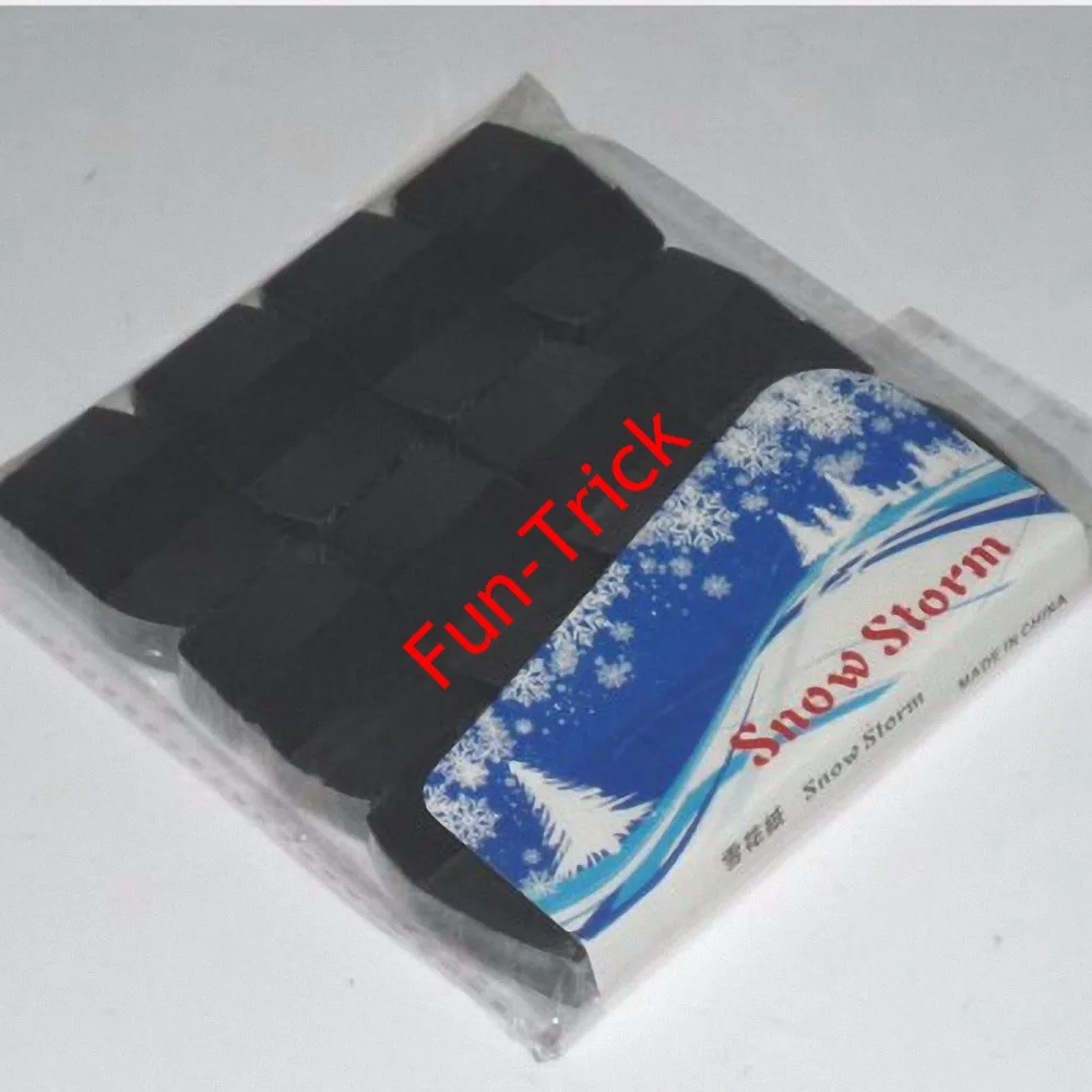 

Free Shipping 12 pads Snow Paper/Snowstorms Black- Magic Trick , Magic Accessories