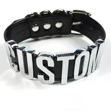 Ручная работа, на заказ, чокер, 35 мм, высота, серебряная буква, на заказ, имя, воротник, выберите свое имя, слово, чокер, косплей, письмо, ожерелье