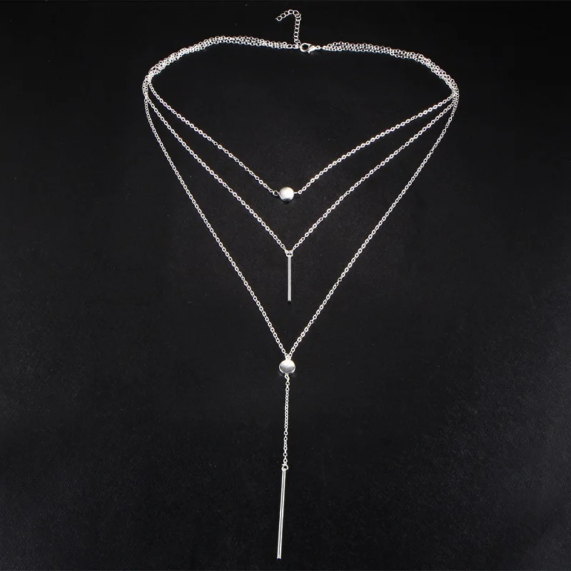 H:HYDE New arrival punk style metal bodychain Fashion gold color chain sexy Choker Necklaces for Women Fashion Jewelry
