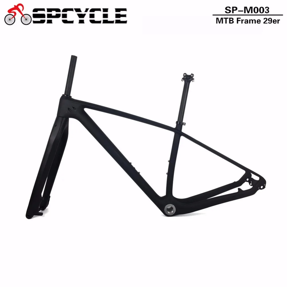 Spcycle T1000 полностью углеродное волокно MTB рама для горного велосипеда 650B/27.5er/29er
