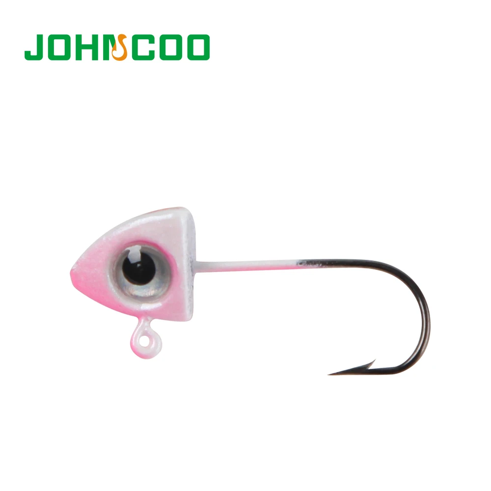 JOHNCOO 2g 3g рыболовные крючки 3D глазки свинцовая Мормышка крючок с бородкой Mustad для