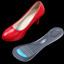 Женские массажные стельки на высоком каблуке мягкий силиконовый гель Арка Поддержка подушки амортизация облегчение боли в ногах противоскользящая прокладка