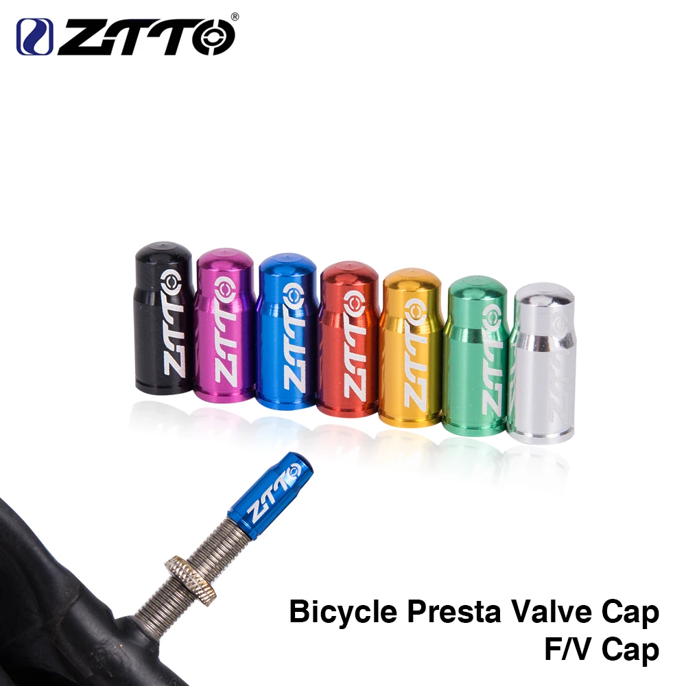 

ZTTO 10 Pcs/lot 7 Colors Road MTB Bike presta Valve Caps Covered Protector Dustproof Bicycle Presta Valve Cap