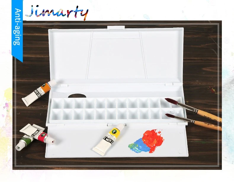 Moisturizing plastic Watercolor Paint Palette 23Grid Professional Art
