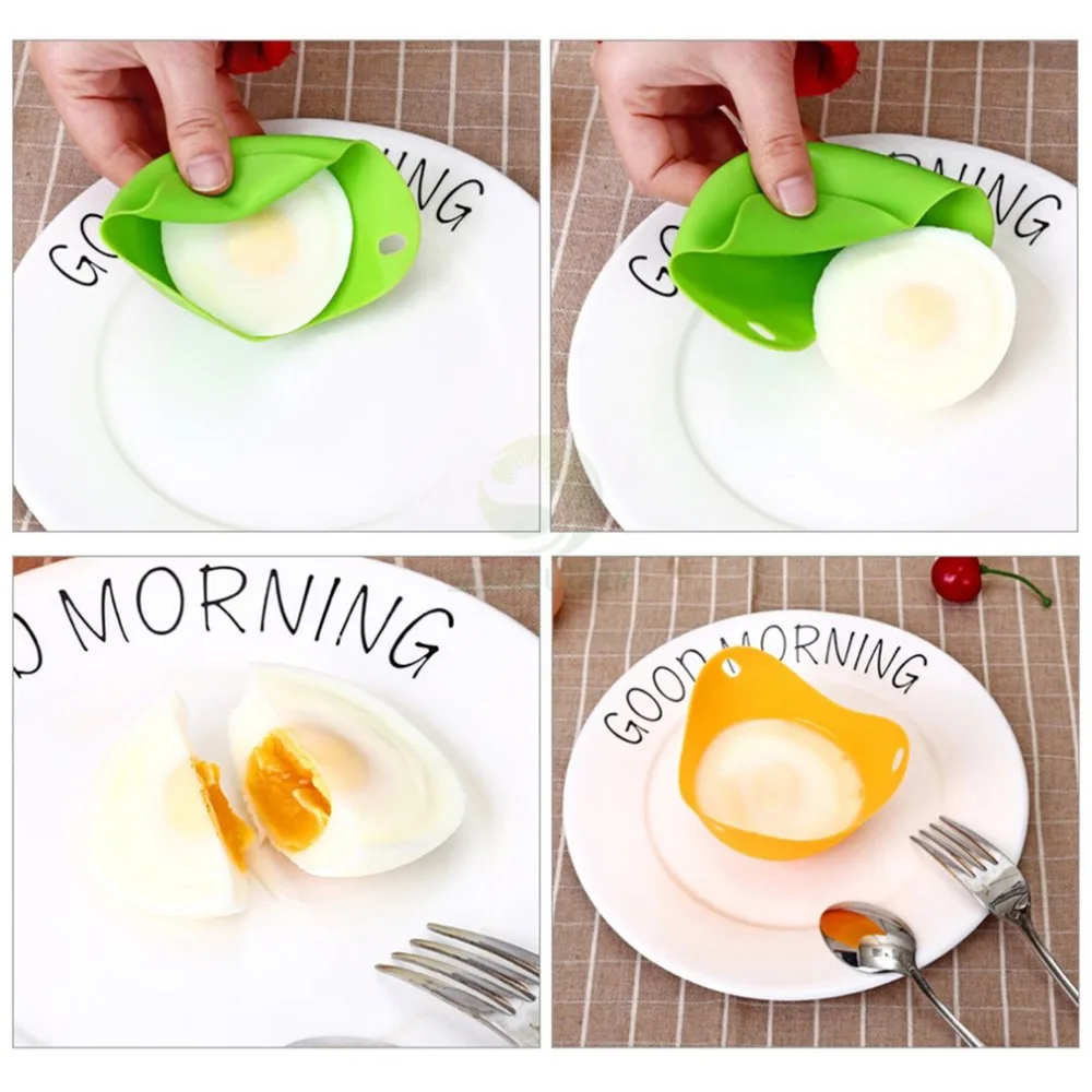 Silicone Egg Poacher Egg Cookware Mould Handy Pods Tool Kitchen Cup Cook Poacher Silicone Poached Baking Egg Cooker