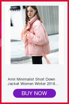 Flash Deal Amii Minimalist Fashion 90% White Duck Down Jacket Winter Women Embroidery Floral  2018 Casual New Loosehooded Black Long Coat 4