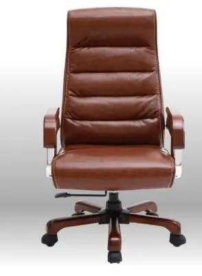 Настоящее кожаное кресло начальника. Массаж может лежать на офисном стуле.. 012