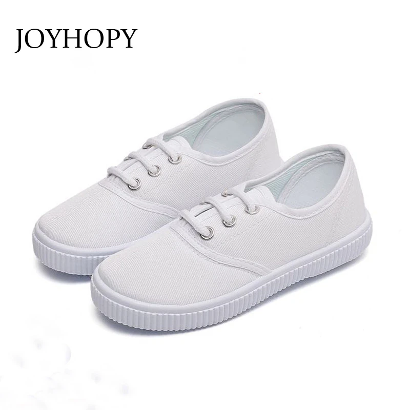 kids white canvas shoes