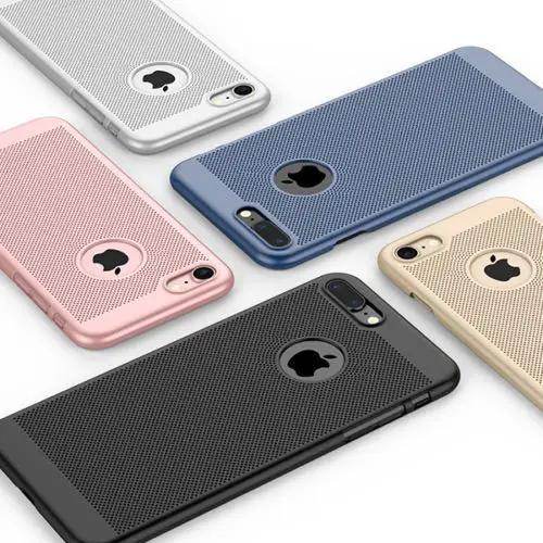 Чехол с теплоотводом для iPhone XS XR MAX 7 8 Plus 6 6S 5 SE жесткий ударопрочный нескользящий