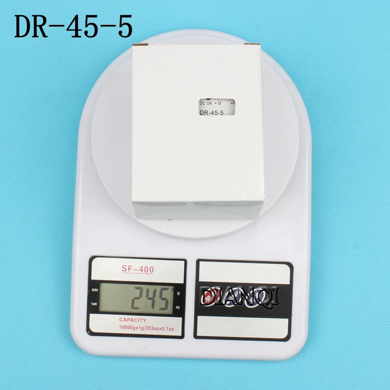 DIANQI Din rail питание 45 Вт 5 В мощность suply 5 в 45 Вт ac dc преобразователь dr-45-5 хорошее качество