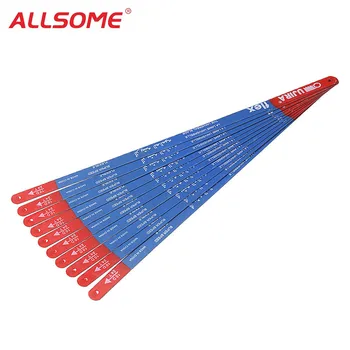 

ALLSOME 10pcs High Carbon Steel Hacksaw Blades 300mm Metalworking Saw Blade for Cutting Metal Tools HT2411