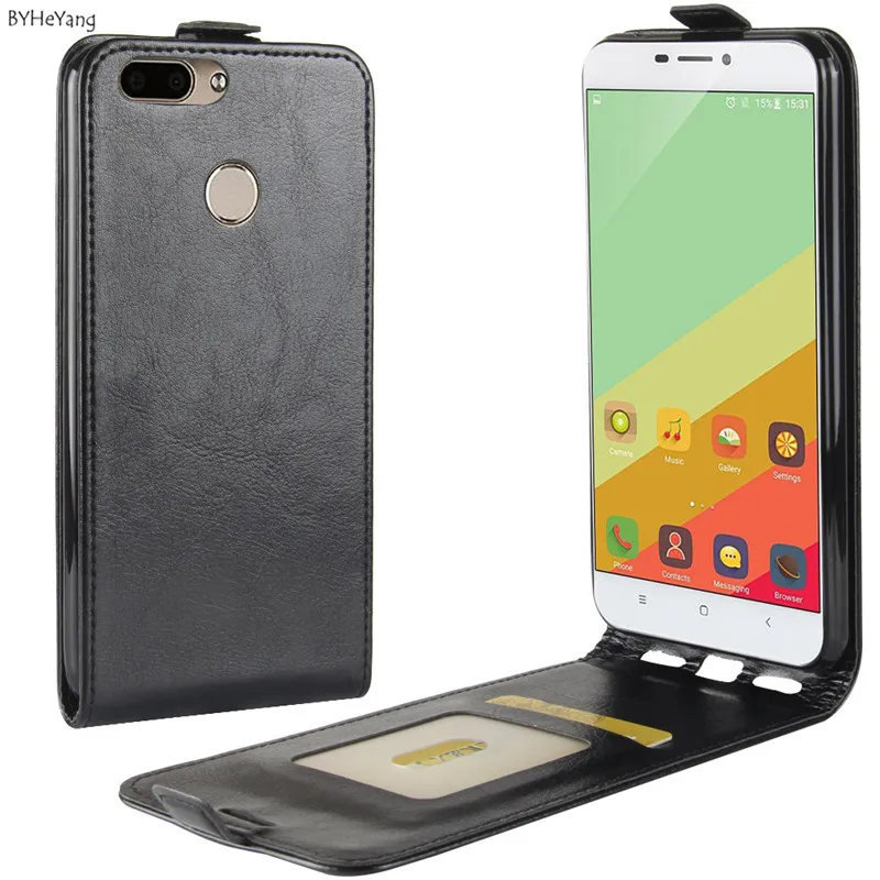 BYHeYang Flip Case for Oukitel U20 Plus 5.5inch PU Leather Retro Cover Magnetic cases case Business phones | Мобильные телефоны и