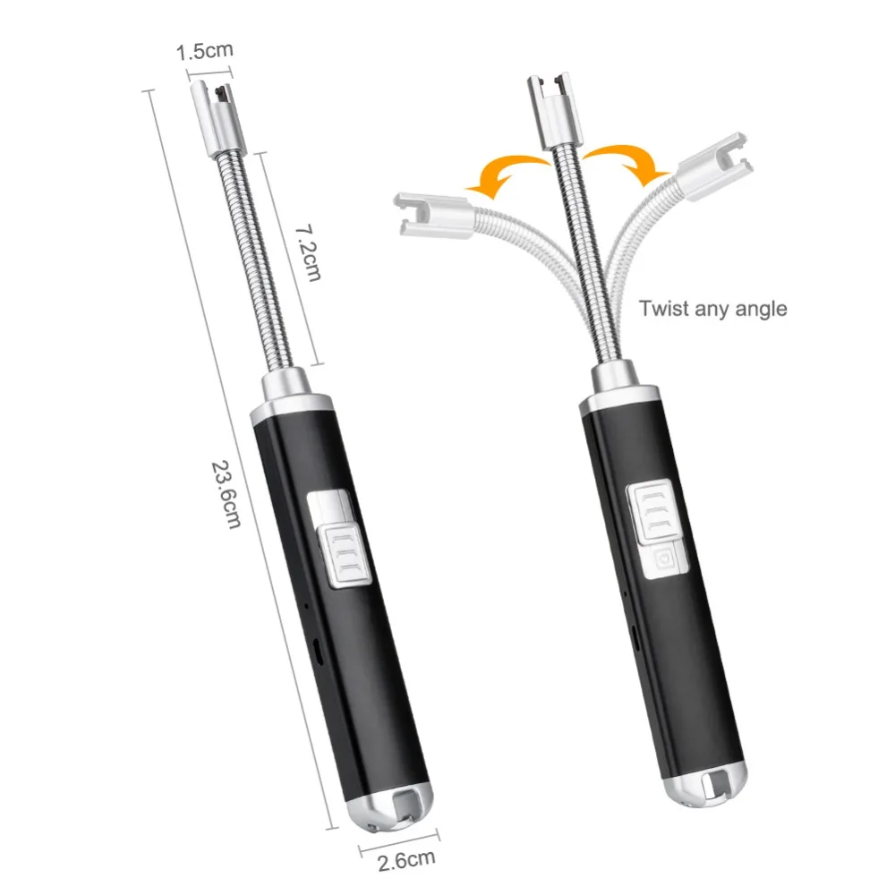 Электронная перезаряжаемая кухонная зажигалка для свечей подарок портативный ветрозащитный USB импульсный для Плазменно-дуговой зажигалки для приготовления пищи кемпинга на открытом воздухе