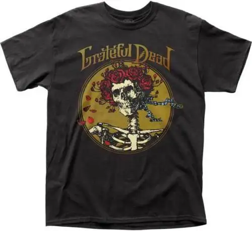 GRATEFUL DEAD-Grateful Skull-футболка M-L-XL-2XL новая официальная футболка Мужская топы | одежда