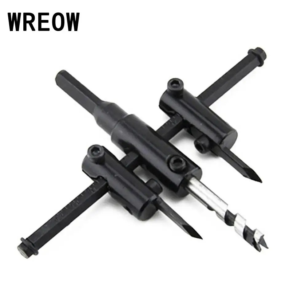 Adjustable 30 120mm Woodworking Circle Hole Saw Drill Bit Wood Round