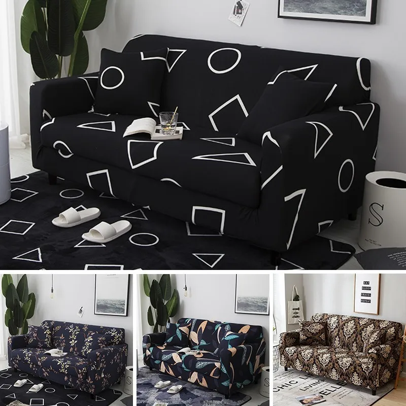 

Bohemia Floral Sofa Cover Towel Elastic Polyester Sectional L Shape Couch Slipcover Home Decorative 1/2/3/4 Seat Four Season