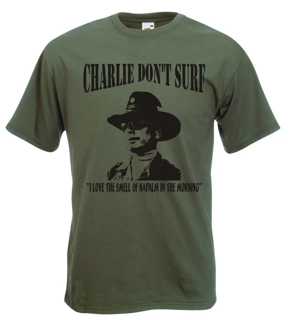Футболка с принтом Charlie Don Surf Vietnam Kilgore neладоm модная 3D футболка мужская