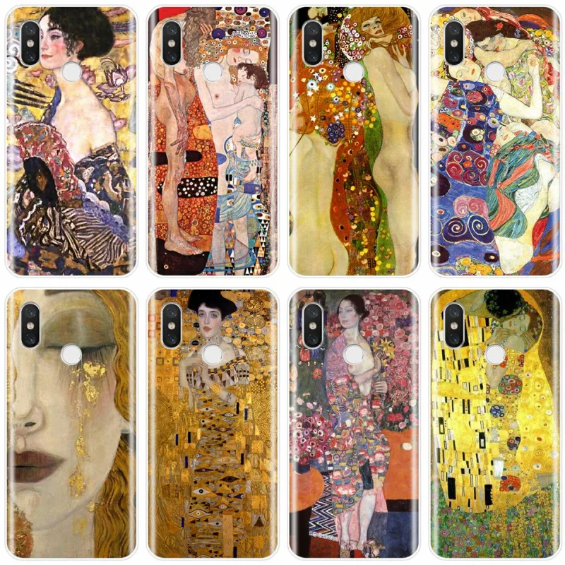Чехол Kiss by Gustav Klimt мягкий силиконовый чехол из ТПУ для телефона xiaomi 4 4S 5 5C 5S PLUS 6 6X 8