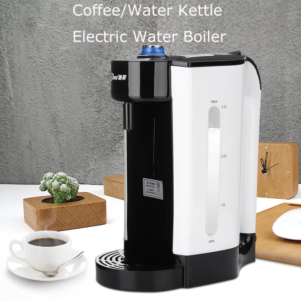 Goede 3L Elektrische Water Boiler Instant Verwarming Waterkoker Water Dispenser Verstelbare Temperatuur Koffie Thee Maker Kantoor 2000 w