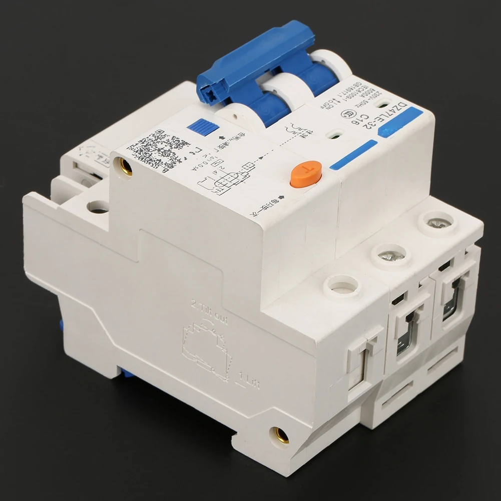 Реле напряжения утечки DZ47LE-32 2 P+ C16 УЗО 230 В/16A коробка выключателя