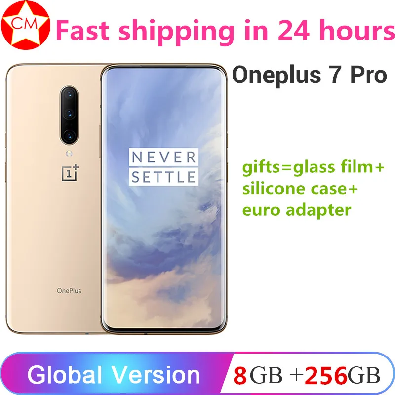 Глобальная прошивка Oneplus 7 Pro 6 ГБ ОЗУ 128 Гб ПЗУ мобильный телефон Snapdragon 855 6,6" AMOLED 48MP 30 Вт Быстрая зарядка NFC 4000 мАч