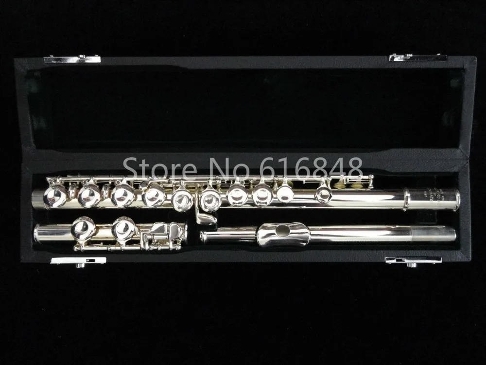 

Muramatsu 1957 C Tune Flute Brand Musical Instrument 16 Keys Closed Holes Cupronickel Silver Plated Flute E Key With Case