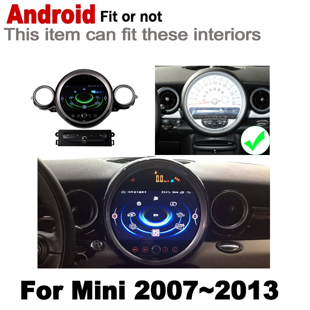 2 Din Автомобильный мультимедийный плеер Android авто радио для Mini Hatch One Cooper S D R56 2007~ 2013 DVD Автомагнитола Стерео gps навигация