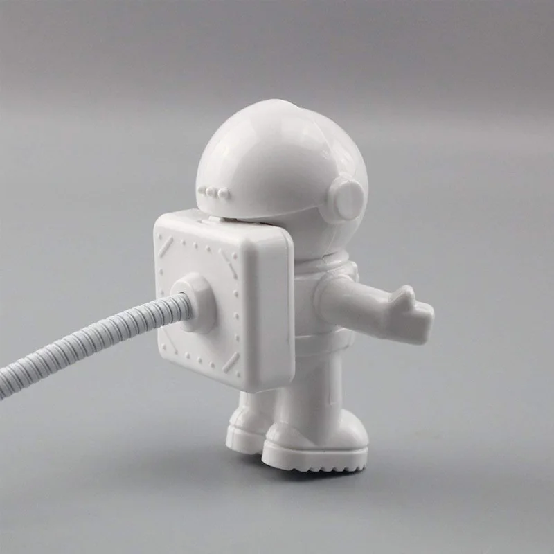 Spaceman клип светодиодный USB свет гибкая клавиатура ночник чтение Настольная лампа