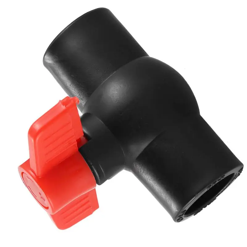 Сантехника 25 мм X 25 мм скольжения концы полный порт ПВХ шаровой клапан черный красный