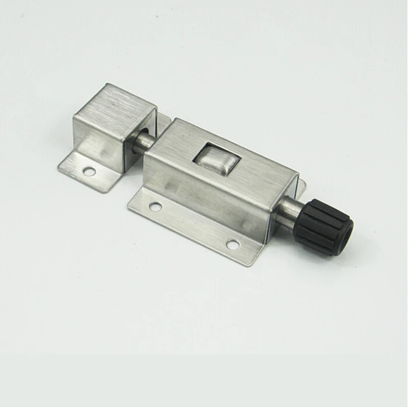 Door Security Press Button Spring Loaded Automatic Barrel Bolt