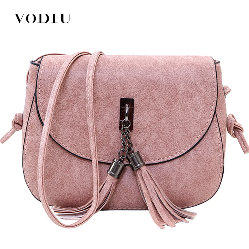 

Messenger Bag Women Handbags Leather Fashion Tassel For Ladies Purse Small Cross-body Shoulder Bag Women Handbags Sac A Main