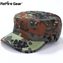 Refire gear, тактическая Кепка для страйкбола, флектарн, камуфляжная кепка, мужская, США, немецкие солдатики, Боевая армейская бейсболка, унисекс, пейнтбол, плоские шапки