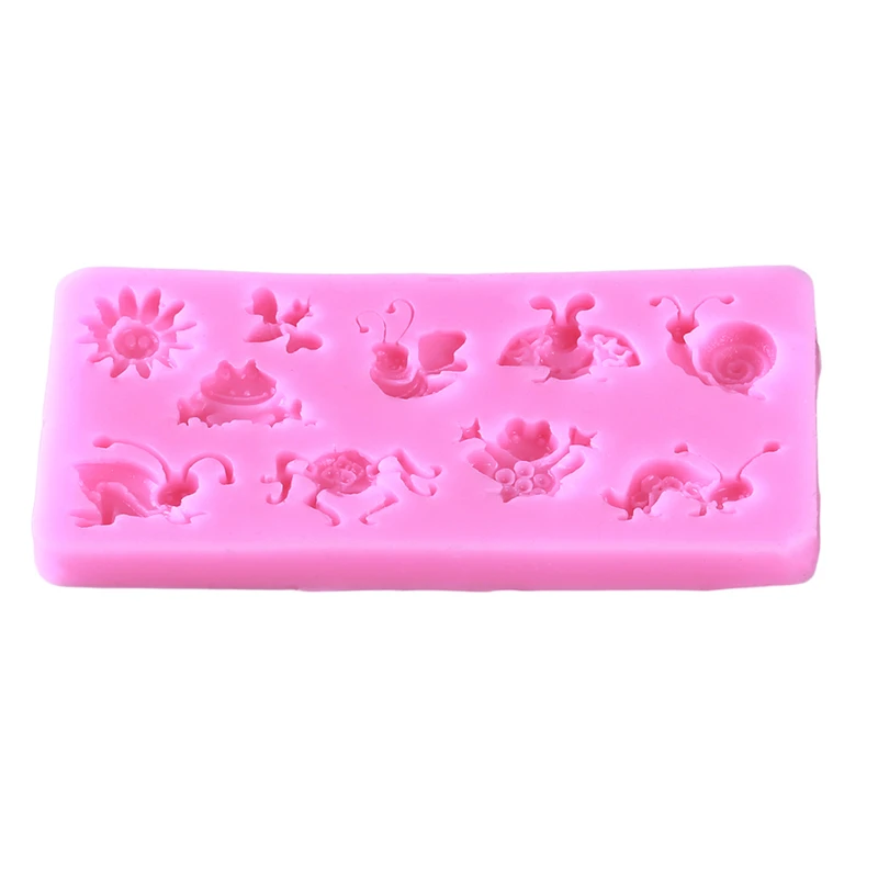 

Pink Cartoon Insect Silicone DIY Cake Mold Cake Decorating Tools Birthday Cake Design Baking Pastry Tools