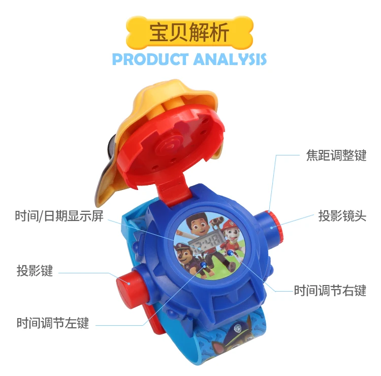 Paw patrol toys set Projection watch action figure paw patrol birthday anime figure patrol paw patrulla canina toy gift