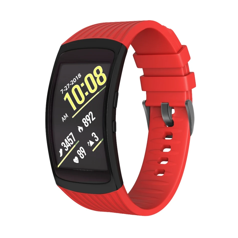 Силиконовый ремешок для часов samsung Galaxy gear Fit 2 SM-R360, мягкий высококачественный спортивный сменный ремешок для samsung gear Fit 2 Pro