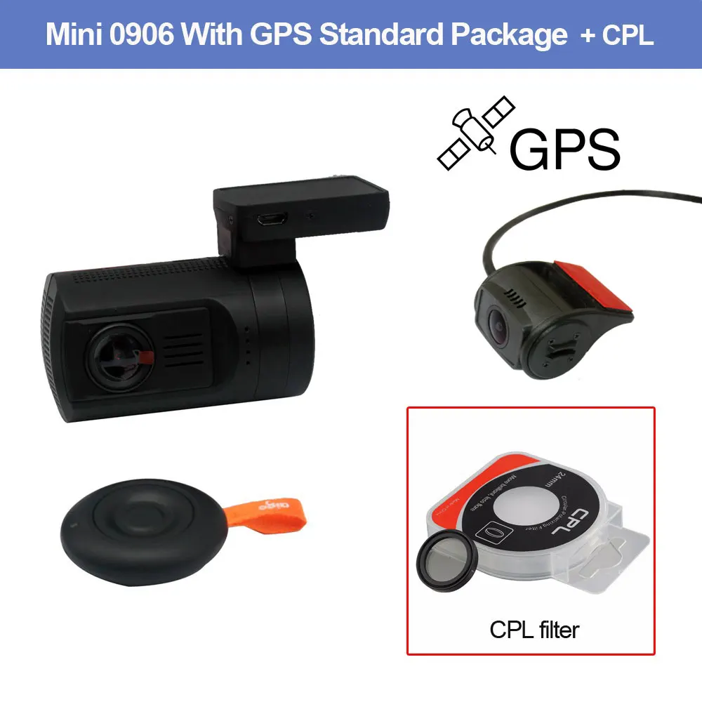 Conkim Dash Cam Mini 0906 Автомобильный видеорегистратор с 2 камерами s gps видео регистратор Профессиональный конденсатор двойной объектив Автомобильная камера Dashcam+ 32G TF - Название цвета: Set 2