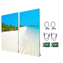 Panneau d'affichage led P3.91 500x1000mm, location d'intérieur, écran led tv, publicité, mur vidéo pour scène