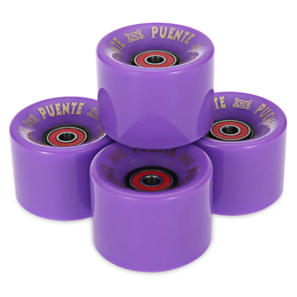 4pcs/set 60x45MM Cruiser Skateboard Wheels Longboard Wheel Skate Roller Durable PU Longboard Cruiser Wheels with ABEC-9 Bearing