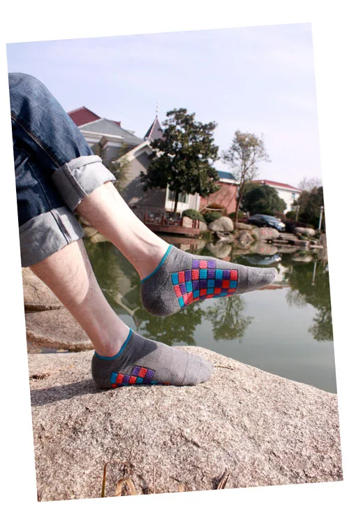 5 пар = 1 лот носки Для мужчин горячая Распродажа носки классический мужской краткое Хлопок Невидимый мужской носок тапочки с открытым