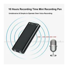 Mini Audio Recorder Pen Portable Digtal Voice Recorders Listening Device 96 Hours 8GB Connect Headphone MP3 Player Mini Audio Recorder Pen Portable Digtal Voice Recorders Listening Device 96 Hours 8GB Connect Headphone MP3 Player