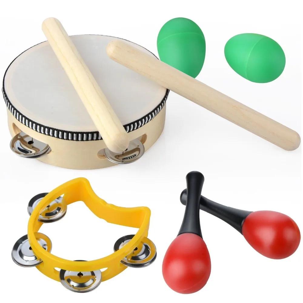 KF_ Kids Triangle Steel Beating Percussion Musical Instrument Kids Education T 