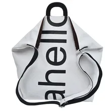 Женская холщовая сумка-мессенджер с буквенным принтом, сумка на плечо, сумка для путешествий, сумка-мессенджер, женские сумки, роскошные дизайнерские сумки через плечо, модная сумка