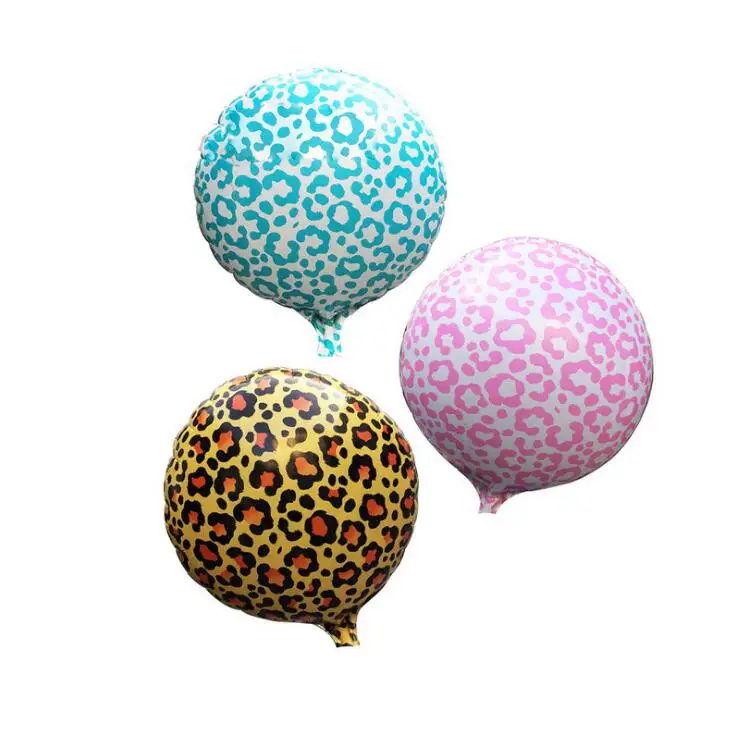 

18inch Leopard Print Balloon Aluminum film Balloons wedding kids birthday Party Decoration Balloon supplies baby shower toy gift